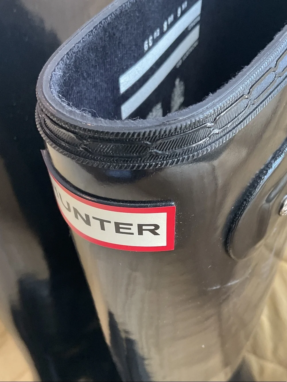🆕Hunter Tall Black Gloss Knee-High Rain Boots